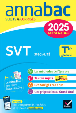 Cover image: Annales du bac Annabac 2025 SVT Tle générale (spécialité) 9782401105560