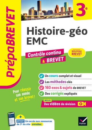 Cover image: Prépabrevet - Histoire-géo EMC 3e - Brevet 2026 9782401105898