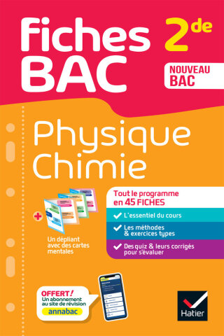 Cover image: Fiches bac - Physique-Chimie 2de 9782401105690