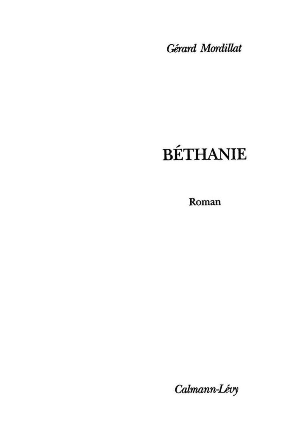 Bethanie (eBook)
