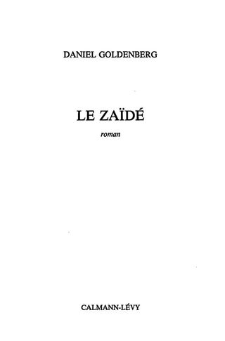 Cover image: Le Zaïdé 9782702116036