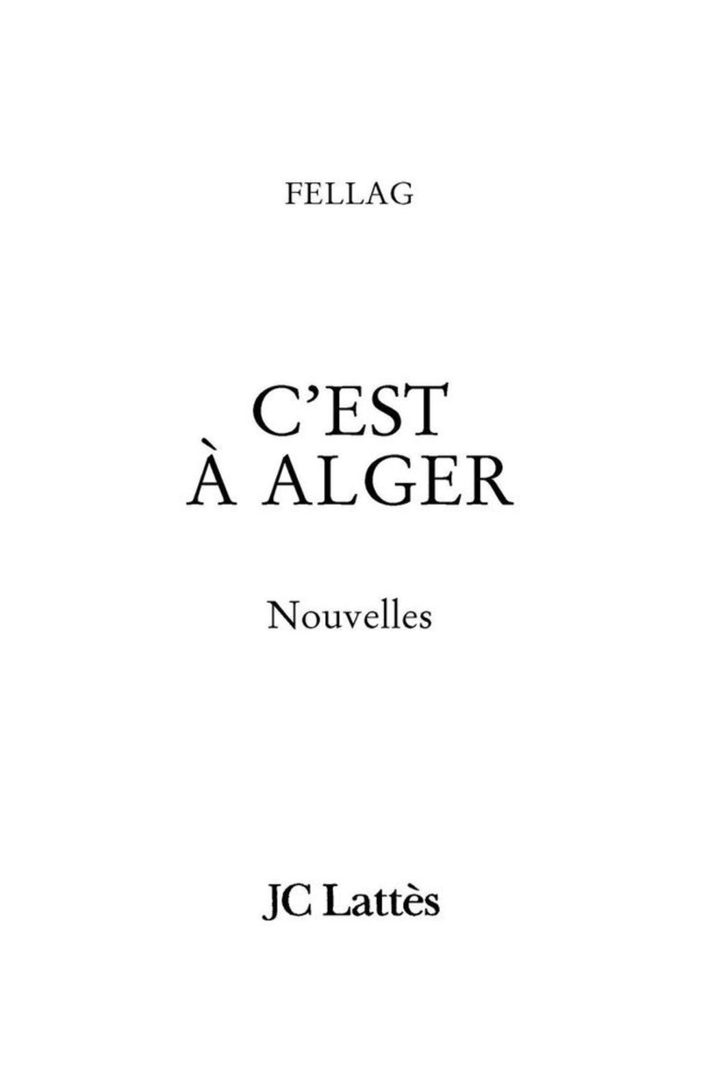 C’est à Alger