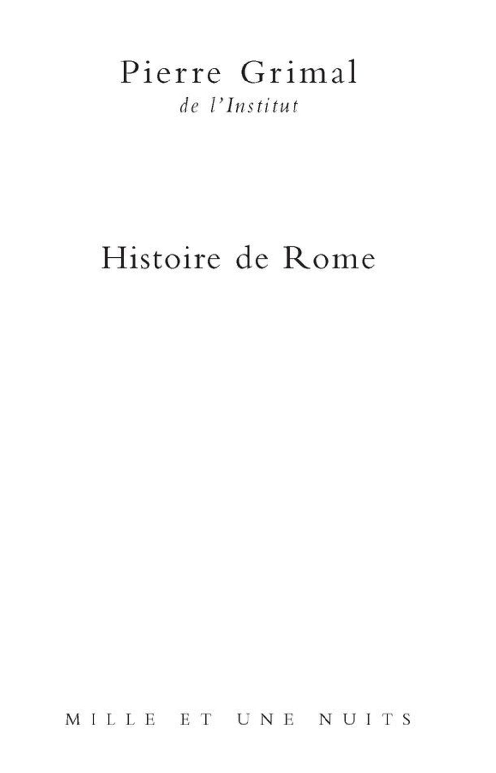 Histoire de Rome