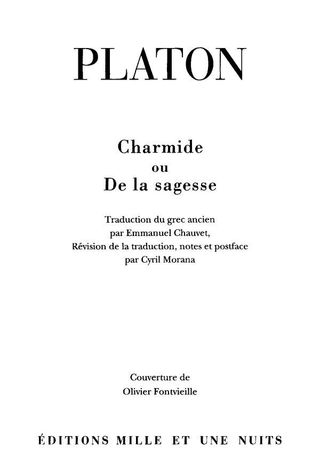 Cover image: Charmide 9782842056704