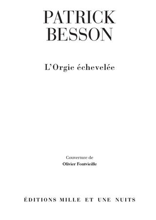 Cover image: L'Orgie échevelée 9782842059521
