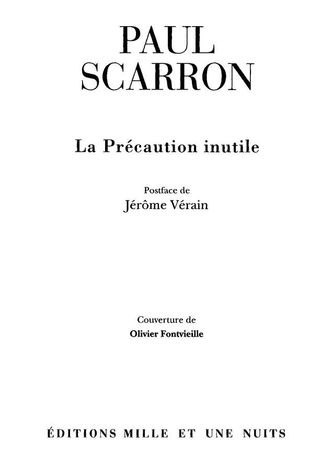 Cover image: La Précaution inutile 9782842056827