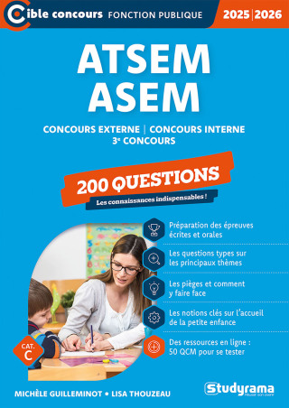Cover image: ATSEM-ASEM - Concours externe - Concours interne - 3e concours - 200 questions - Catégorie C - Co... 9782759054855