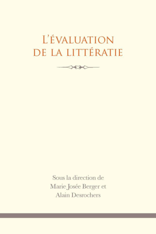 Omslagafbeelding: L'Évaluation de la littératie 9782760307629