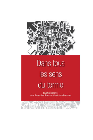 表紙画像: Dans tous les sens du terme 9782760307902