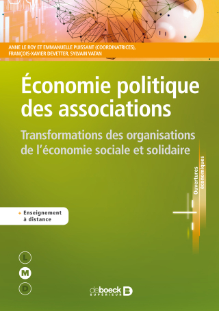Cover image: Economie politique des associations : Transformations des organisations de l'économie sociale et solidaire 1st edition 9782807306813