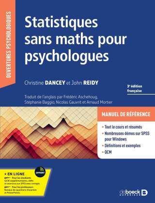 Cover image: Statistiques sans maths pour psychologues 3rd edition 9782807335790