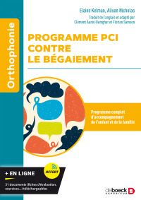 Cover image: Programme PCI contre le bégaiement 1st edition 9782807340572
