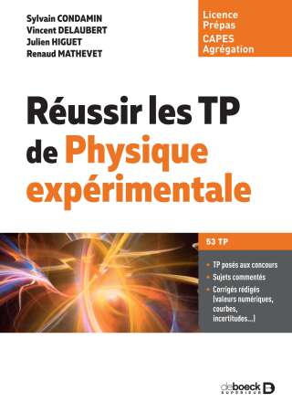 Cover image: Réussir les TP de physique expérimentale 1st edition 9782807361898