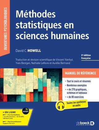 Cover image: Méthodes statistiques en sciences humaines 3rd edition 9782807305526