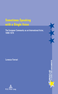 Imagen de portada: Sometimes Speaking with a Single Voice 1st edition 9782875743503