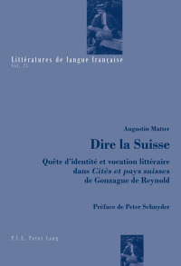 Cover image: Dire la Suisse 1st edition 9782807601673