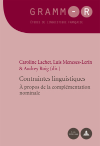Cover image: Contraintes linguistiques 1st edition 9782807602212