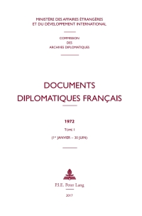 表紙画像: Documents diplomatiques français 1st edition 9782807601451