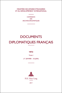 Cover image: Documents diplomatiques français 1st edition 9782807601451