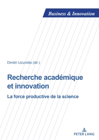 Cover image: Recherche académique et innovation 1st edition 9782807604612