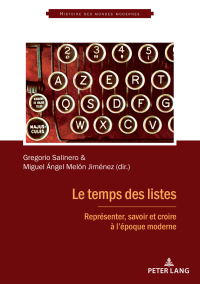 Cover image: Le temps des listes 1st edition 9782807605367