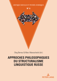 Imagen de portada: Approches philosophiques du structuralisme linguistique russe 1st edition 9782807607750