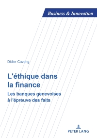 Immagine di copertina: L'éthique dans la finance 1st edition 9782807610989
