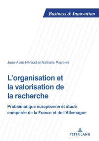 Cover image: L’organisation et la valorisation de la recherche 1st edition 9782807614659
