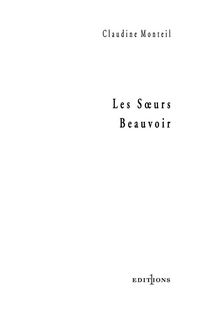 Cover image: Les Soeurs Beauvoir 9782846121132