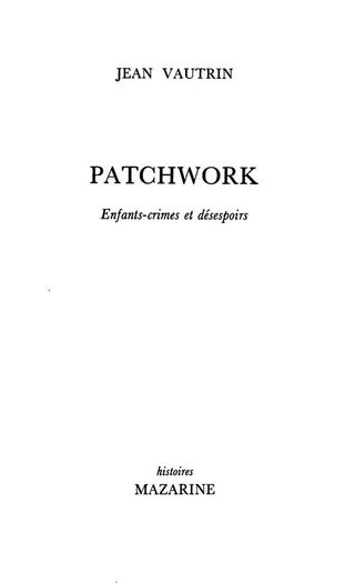 Cover image: Patchwork 9782863741184