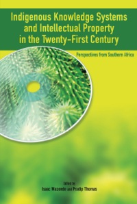 Omslagafbeelding: Indigenous Knowledge System and Intellectual Property Rights in the Twenty-First Century. Perspectives from Southern Africa 9782869781948