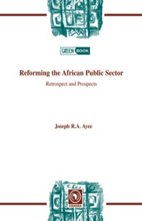 Cover image: Reforming the African Public Sector. Retrospect and Prospects 9782869782143