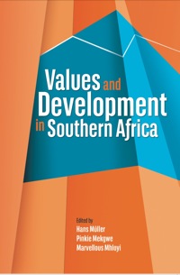 Omslagafbeelding: Values and Development in Southern Africa 9782869785540