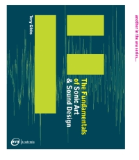Cover image: The Fundamentals of Sonic Art & Sound Design 1st edition 9782940373499