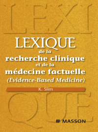 Imagen de portada: Lexique de la recherche clinique et de la médecine factuelle 9782294704000