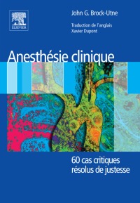 Imagen de portada: Anesthésie clinique 9782810100217