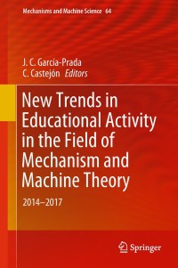 Imagen de portada: New Trends in Educational Activity in the Field of Mechanism and Machine Theory 9783030001070