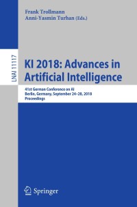 Cover image: KI 2018: Advances in Artificial Intelligence 9783030001100