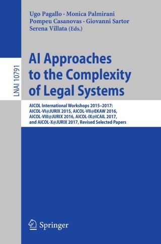 Cover image: AI Approaches to the Complexity of Legal Systems 9783030001773