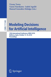 Cover image: Modeling Decisions for Artificial Intelligence 9783030002015
