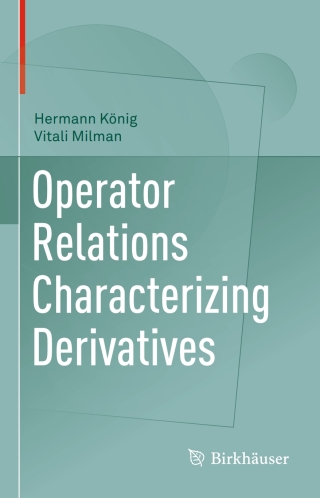 Immagine di copertina: Operator Relations Characterizing Derivatives 9783030002404