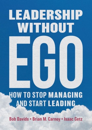Cover image: Leadership without Ego 9783030003227