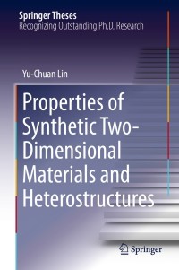 Omslagafbeelding: Properties of Synthetic Two-Dimensional Materials and Heterostructures 9783030003319