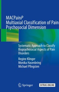Cover image: MACPainP Multiaxial Classification of Pain Psychosocial Dimension 9783030004248