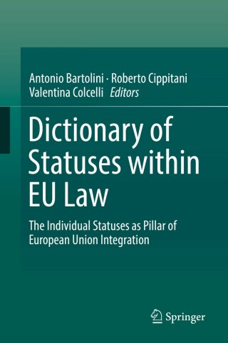 Imagen de portada: Dictionary of Statuses within EU Law 9783030005535