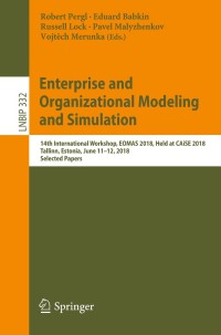 صورة الغلاف: Enterprise and Organizational Modeling and Simulation 9783030007867