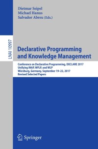 Cover image: Declarative Programming and Knowledge Management 9783030008000