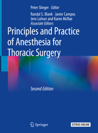 Imagen de portada: Principles and Practice of Anesthesia for Thoracic Surgery 2nd edition 9783030008581