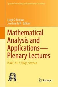 Omslagafbeelding: Mathematical Analysis and Applications—Plenary Lectures 9783030008734