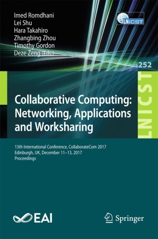 Omslagafbeelding: Collaborative Computing: Networking, Applications and Worksharing 9783030009151
